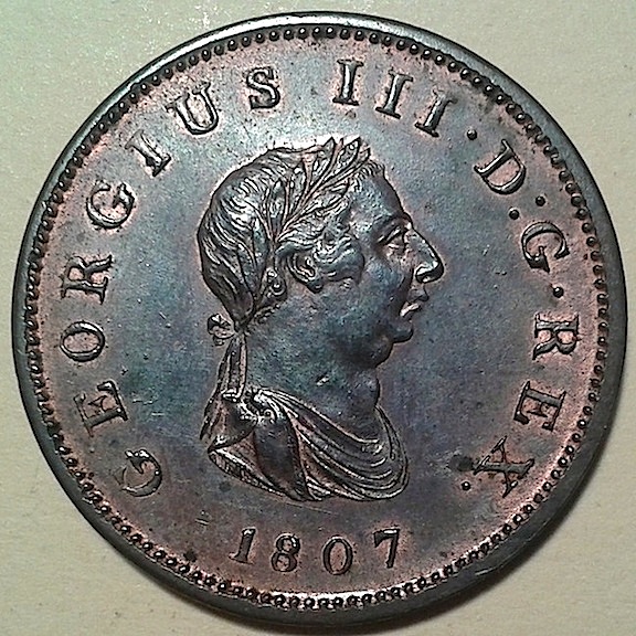 Coin-Bag-Find,-I-Think-It-Is-A-King-George-III-1/2-Penny