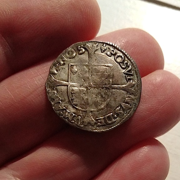 Hammered-Philip-And-Mary-Groat.-Mary's-Bust.