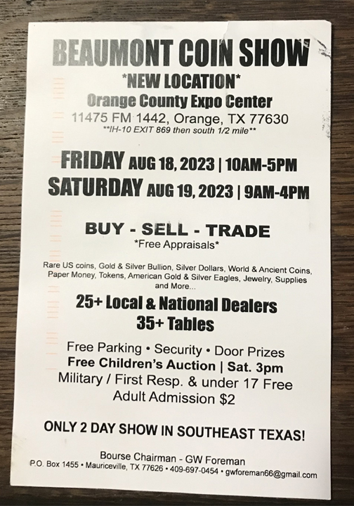 Beaumont-TX-Coin-Show---Aug.-18,-19