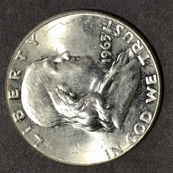 1963-Franklin-Half-Struck-Through