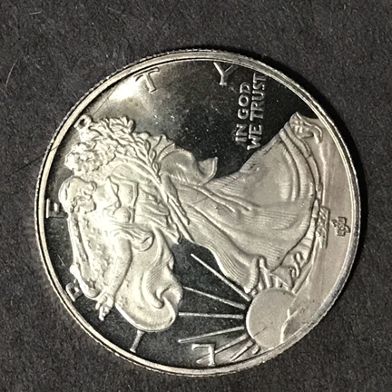 Pop-Bullion---New-1-Oz-Silver-Round-Breakable-Into-4-1/4-Oz-Pieces