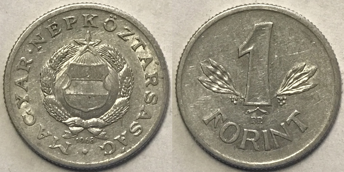 Plastic-1968-Hungarian-Forint