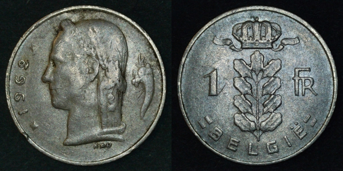 Belgium-1-Franc-1962---D-D-O