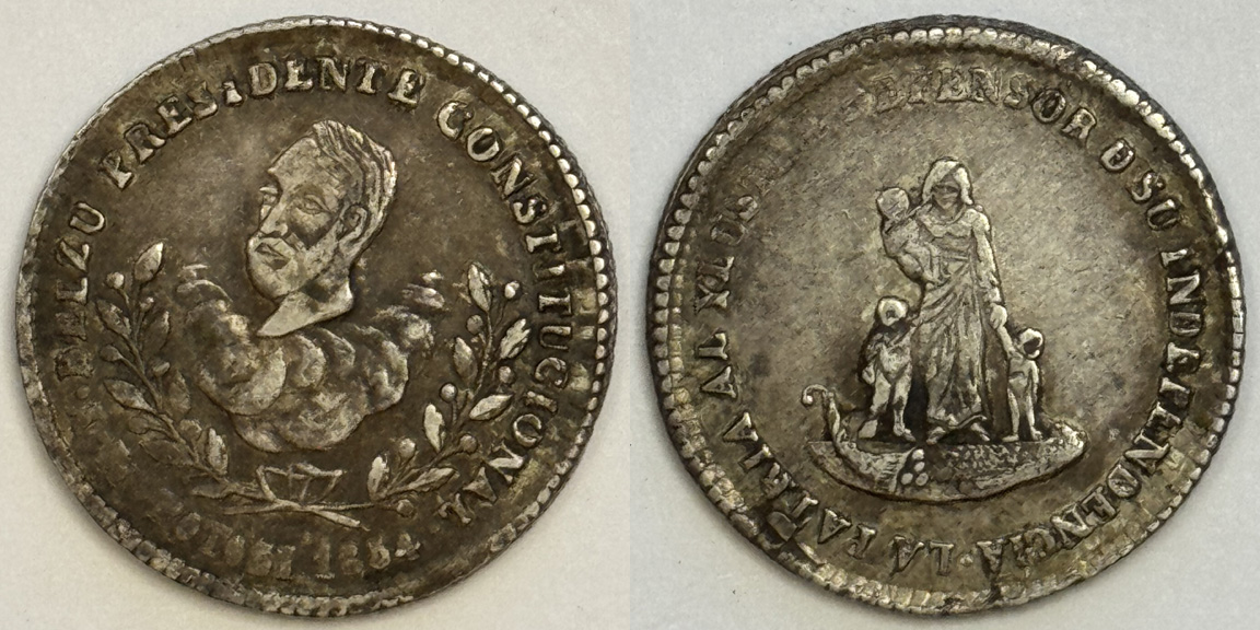 1856-Medal-Of-President-Jorge-Córdova--Bolivia
