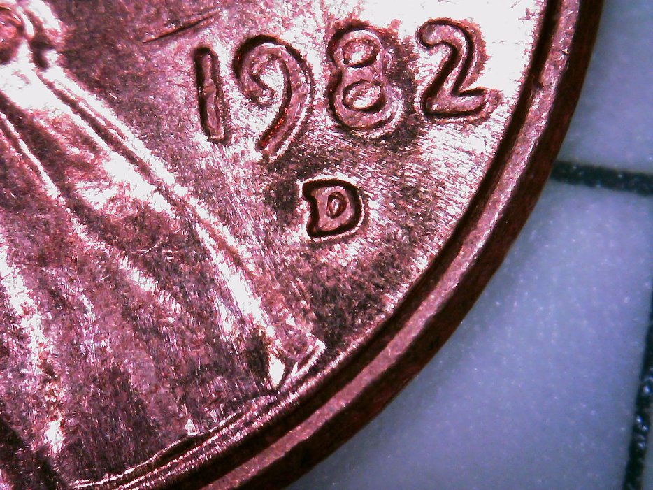 Qty:-6,-1982-D,-Copper,-Large-Date-Pennies,-Are-All-Of-These-An-Example-Of-DDD?