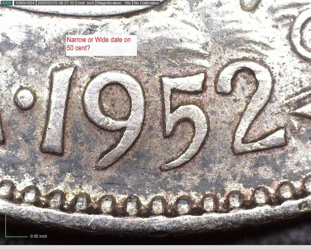 Canadian-1952-50-Cent-Wide-Or-Narrow-Date?