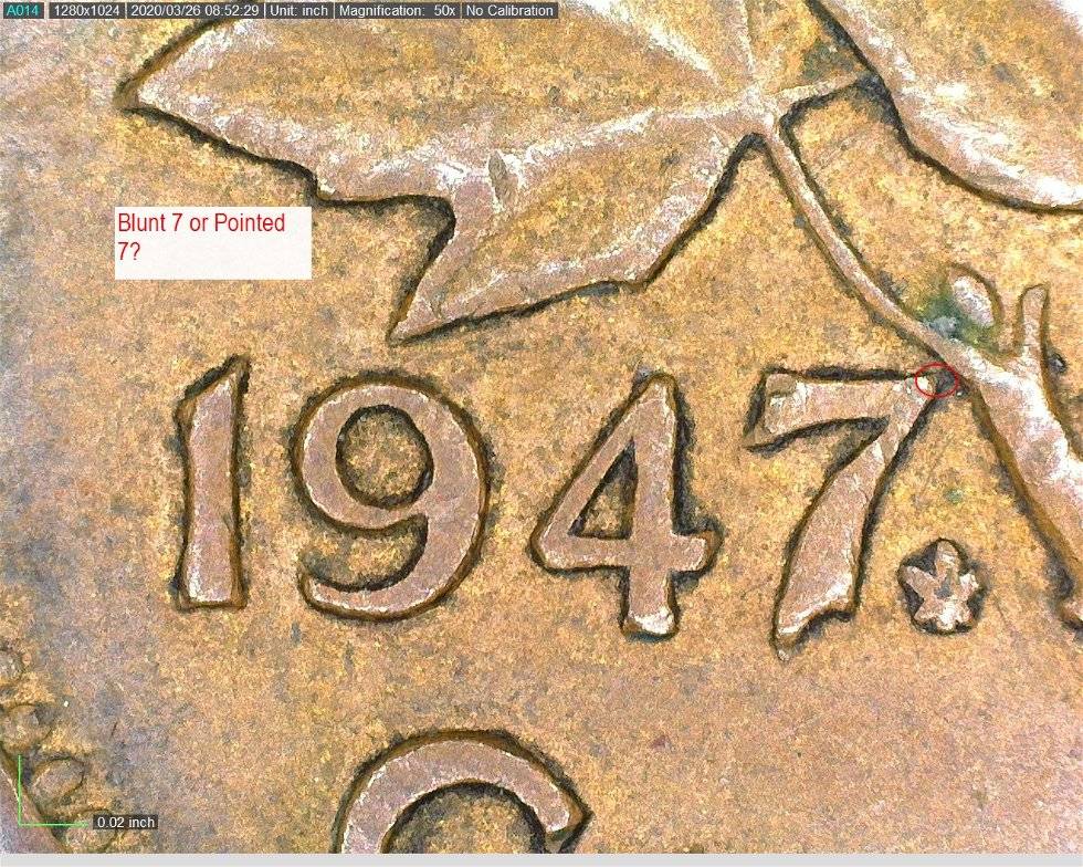 1947-Canadian-Penny...blunt-7-Or-Pointed-7?