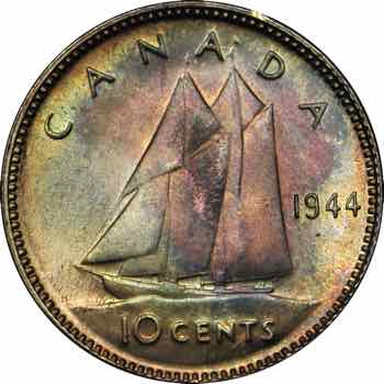 1937---1952-King-George-Dimes-MS-66