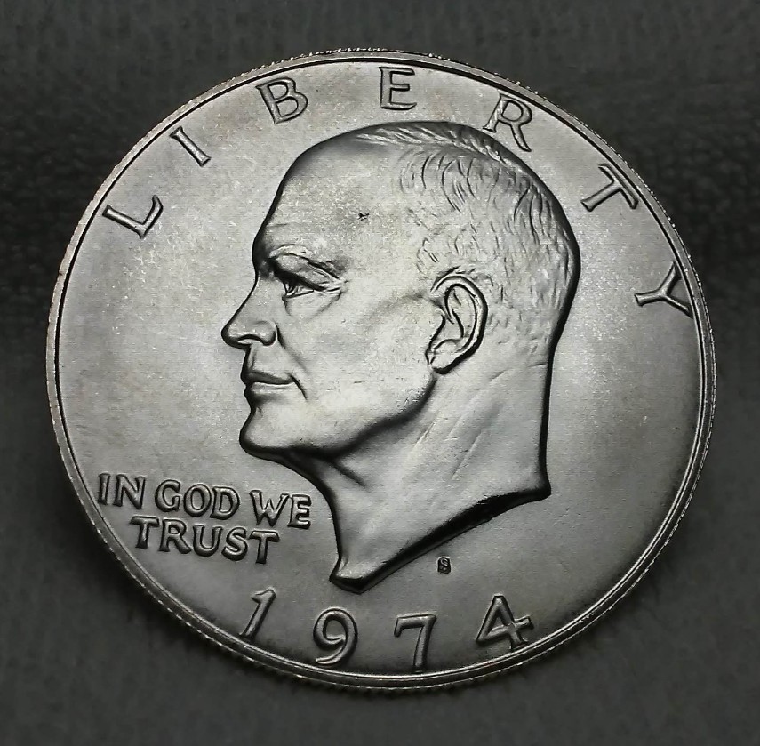 For-Grading---Silver-1974-S-Eisenhower-Dollar