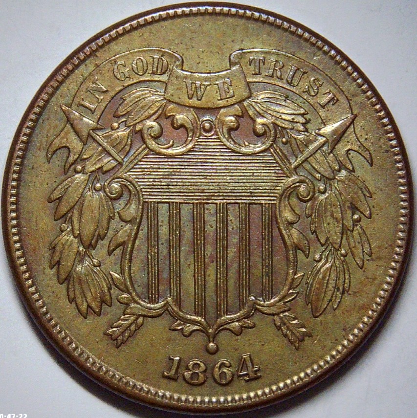For-Grading---1864-Shield-Two-Cent