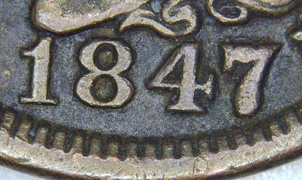 1847-Braided-Hair-Large-Cent-7/7