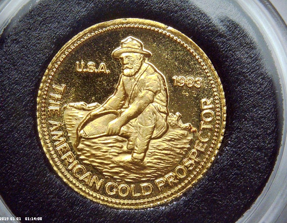 1983-Engelhard-1/10-Oz-Gold-Round
