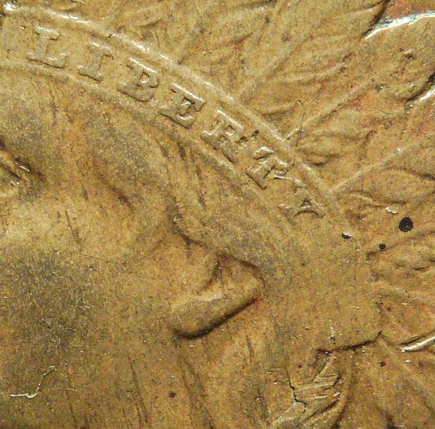 1909-Indian-Head-Cent---Cracked-Planchet?