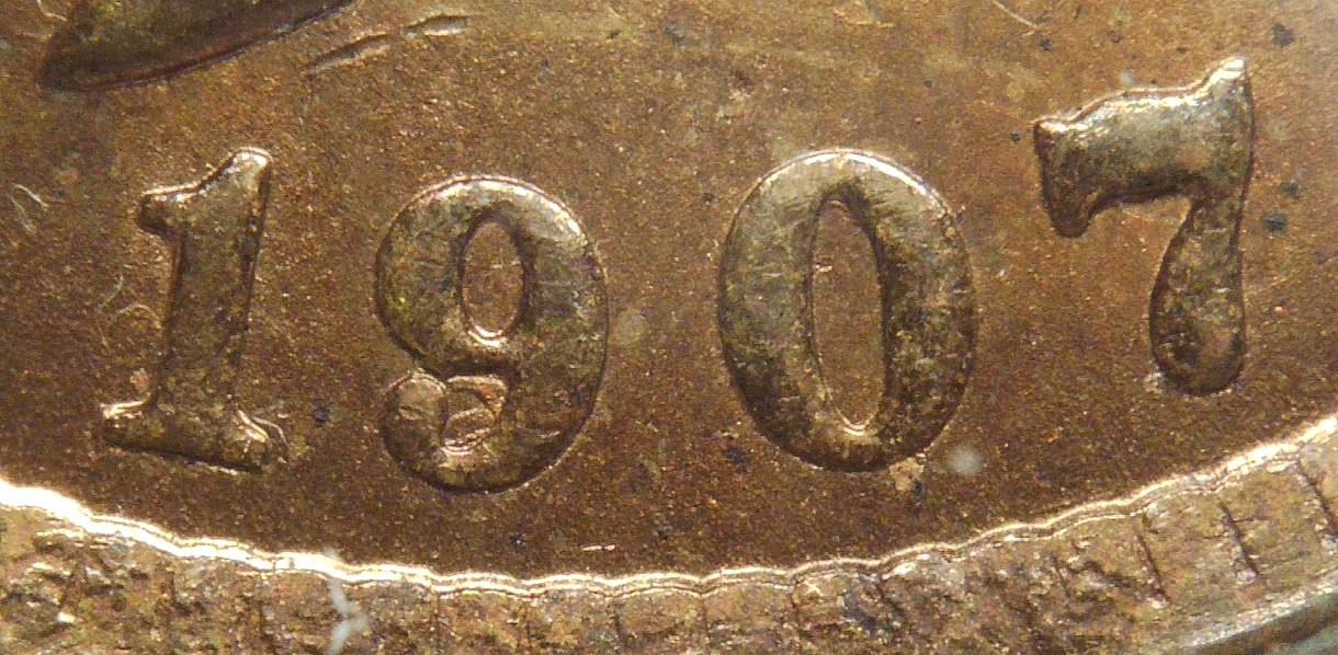 1907-Indian-Head-Cent---Rusted-Dies