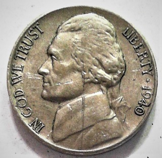 1940-D-Jefferson-Nickel,-One-Step