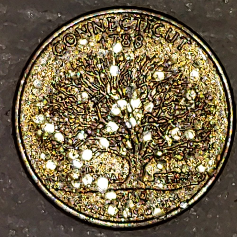 Connecticut-Quarter-With-Unusual-Marks-On-Back