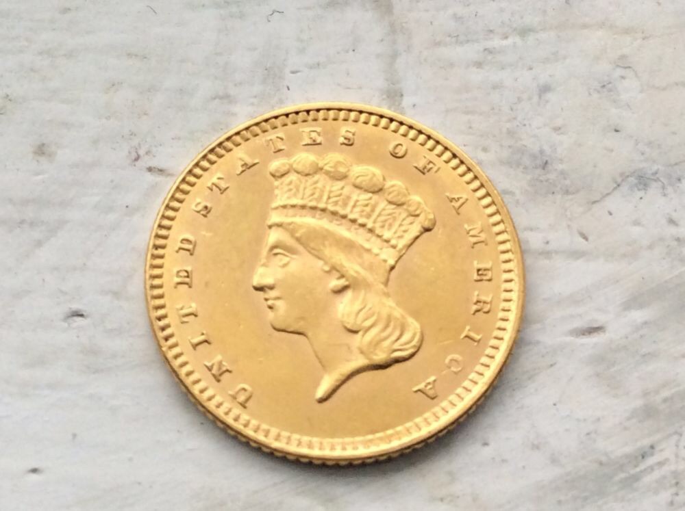 1873-Open-3-$1-Gold-And-1855-$1-Gold-Type-2-For-Grading