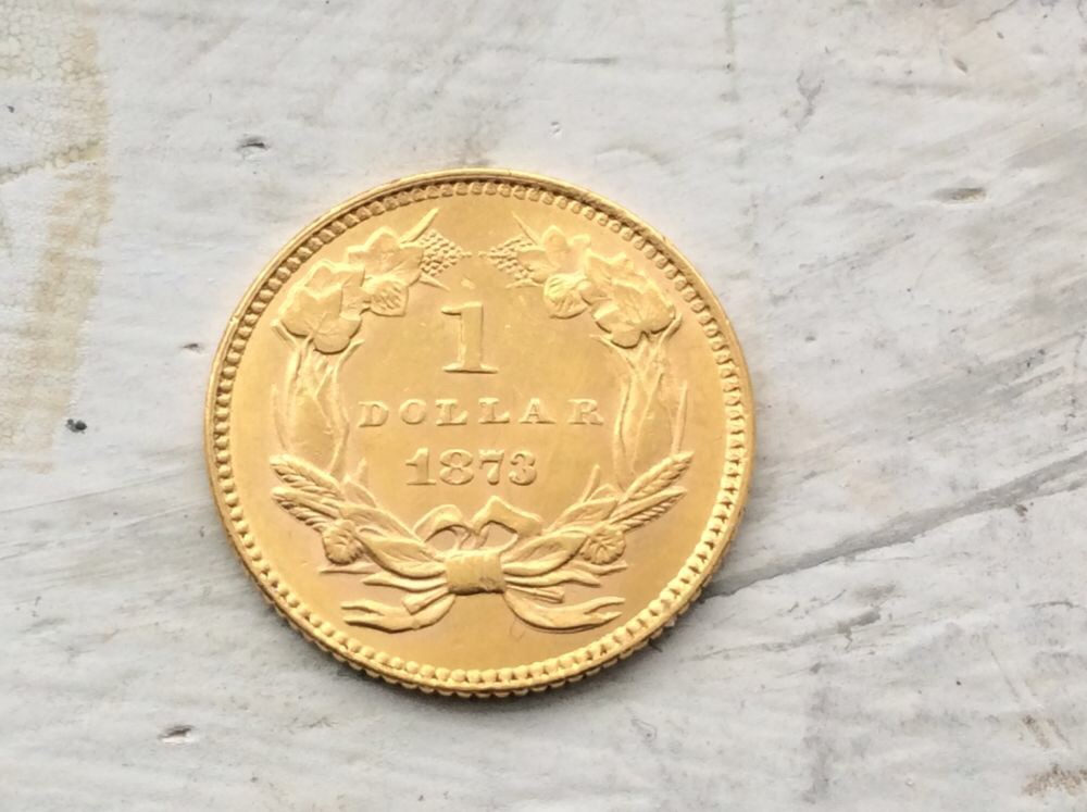 1873-Open-3-$1-Gold-And-1855-$1-Gold-Type-2-For-Grading