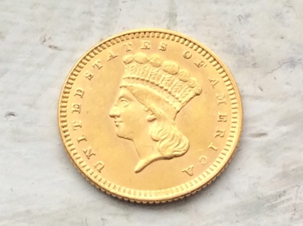 1873-Open-3-$1-Gold-And-1855-$1-Gold-Type-2-For-Grading
