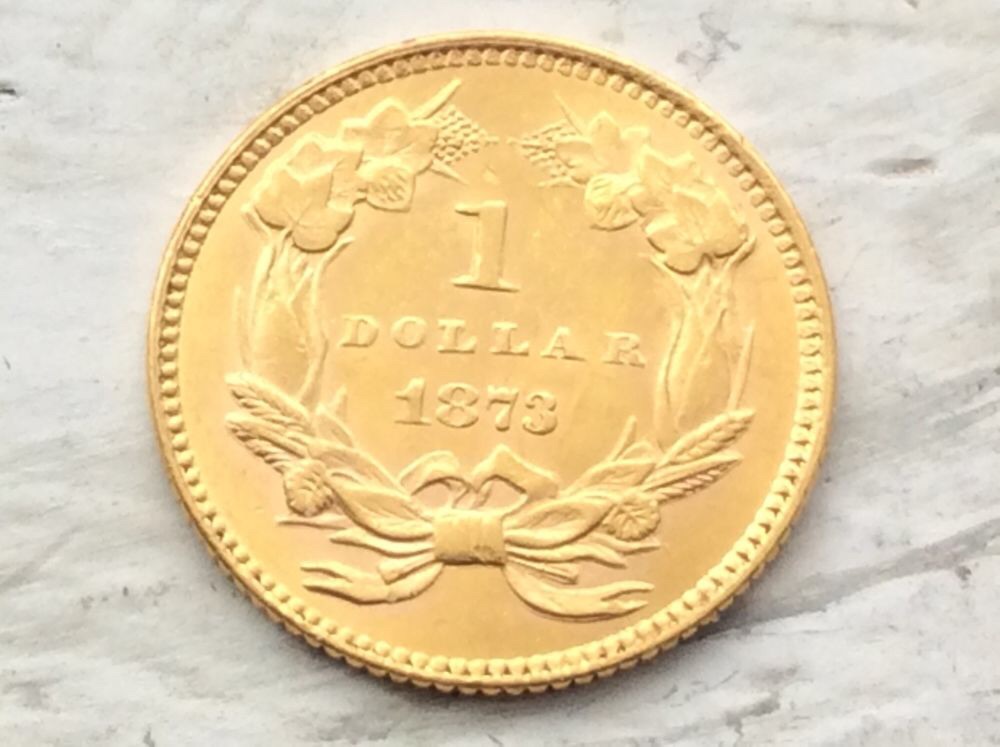 1873-Open-3-$1-Gold-And-1855-$1-Gold-Type-2-For-Grading