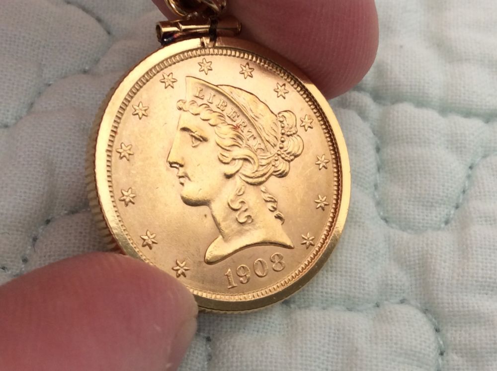 1908-$5-Liberty-Gold-For-Grading
