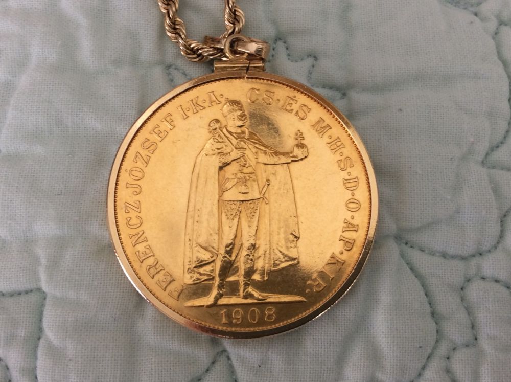 1908-100-Koronas-Hungarian-Gold-For-Grading-And-Attribution