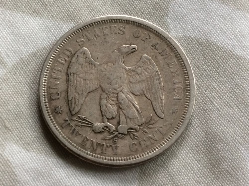 1934-Bust-Quarter,-1875-S-20c,-1877-CC-Quarter-And-1853-Quarter-For-Grading