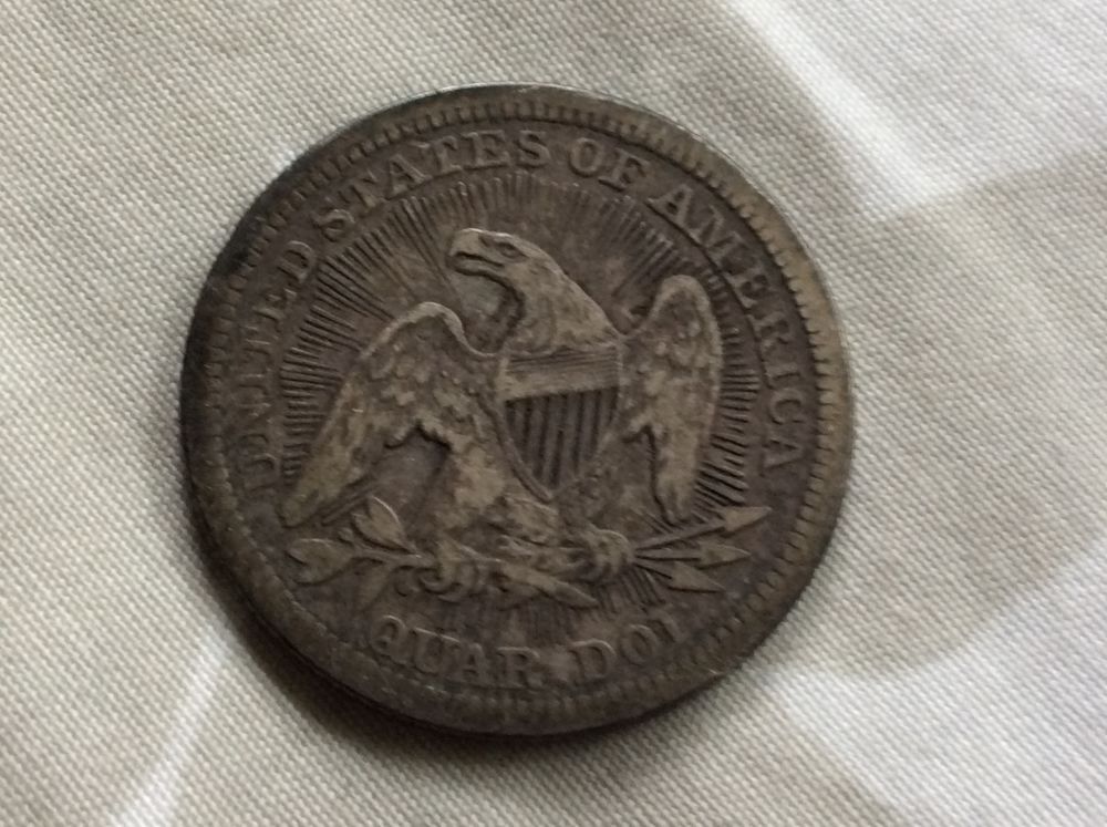 1934-Bust-Quarter,-1875-S-20c,-1877-CC-Quarter-And-1853-Quarter-For-Grading