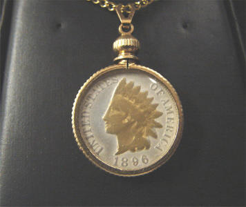 1896-Indian-Head-Cent,-Silver-Looking-Color