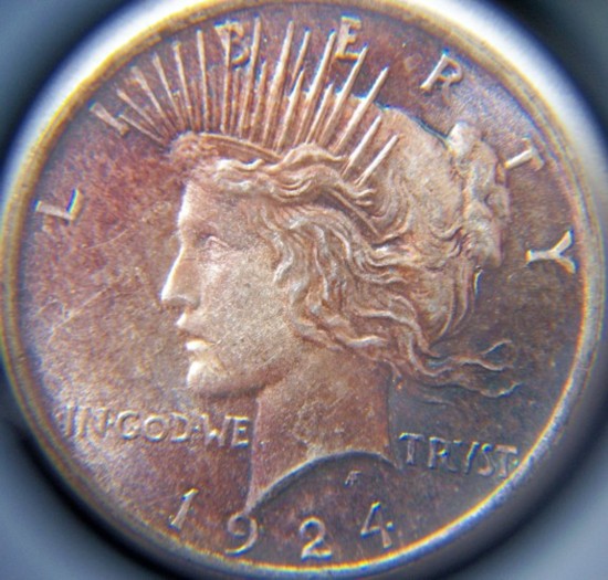 1924-&-1925-Peace-Dollars-With-Nice-Toning
