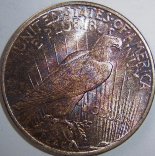 1924-&-1925-Peace-Dollars-With-Nice-Toning