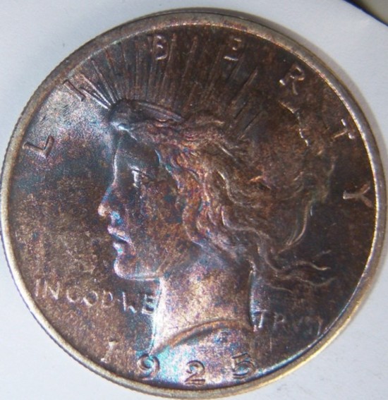 1924-&-1925-Peace-Dollars-With-Nice-Toning