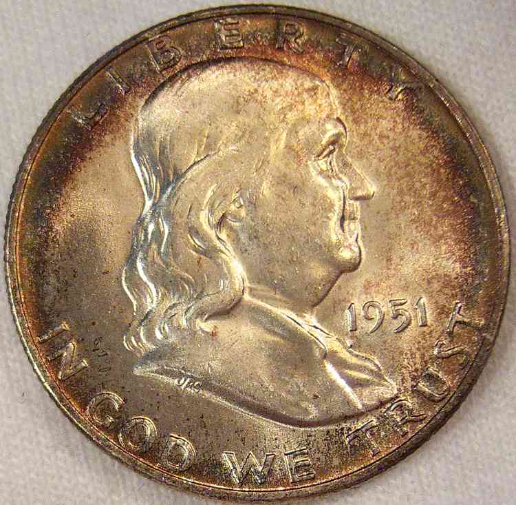 1951-D-Franklin-50c