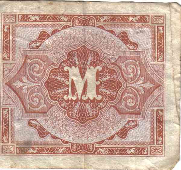1944-Geman-Notes-1mark-&-!/2-Mark