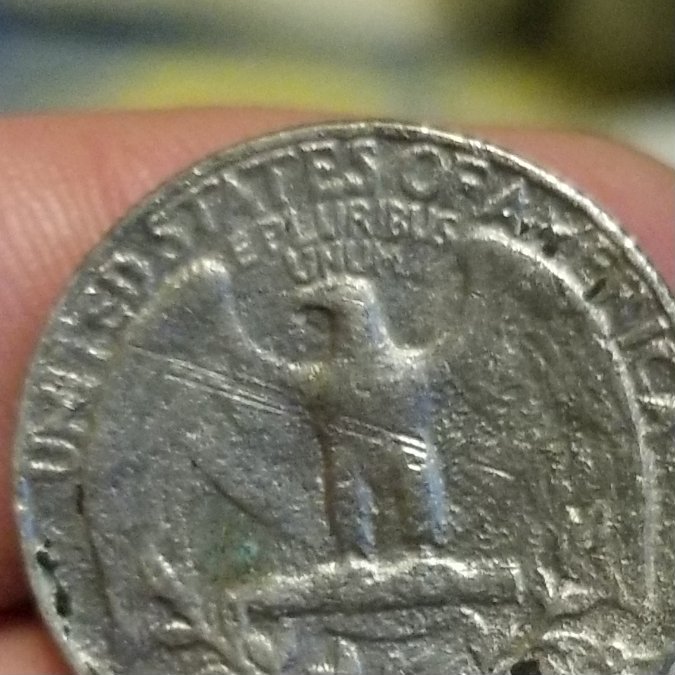 1967-Washington-25c,-Struck-Through?-Planchet-Error?-Or-PMD?