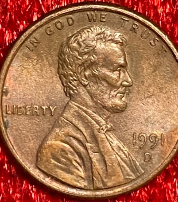 1991-D-Penny,-Is-It-Damage-Or-Error?