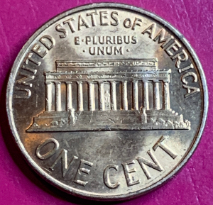 1961-Penny-Defective-Obverse-Clad-Layer?