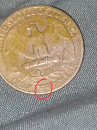 1972-Washington-Quarter-No-Mint-Mark-Possible-Die-Break-And-Miscoloration.