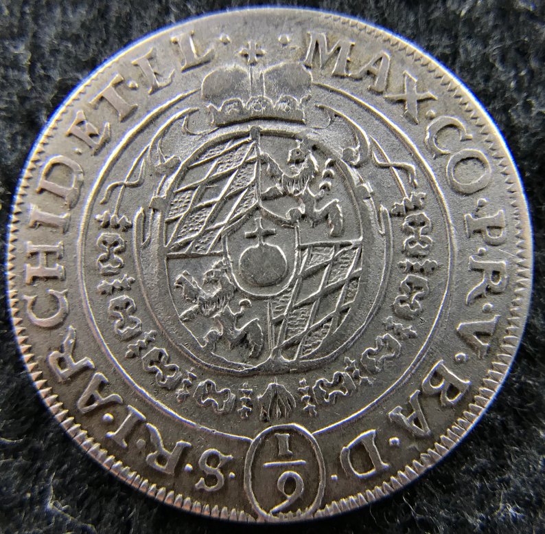German-States-Bavaria-1/6-Thaler