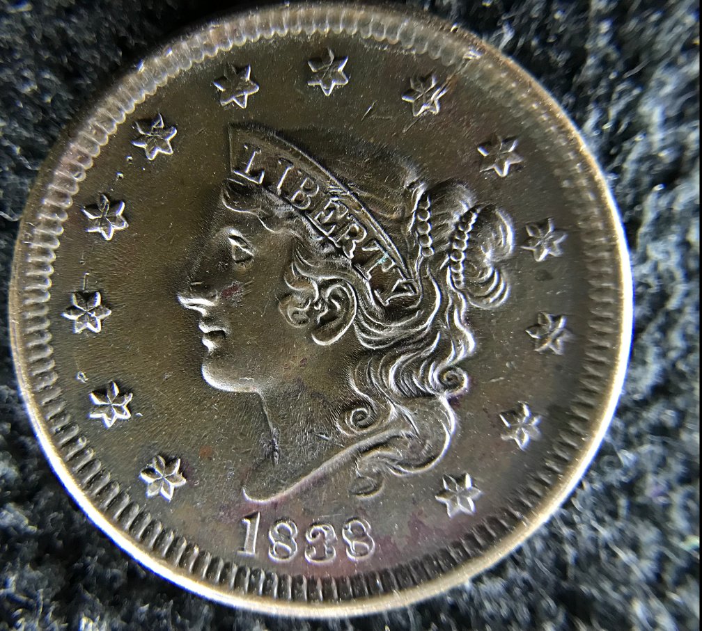 1838-Coronet-Large-Cent-Grade