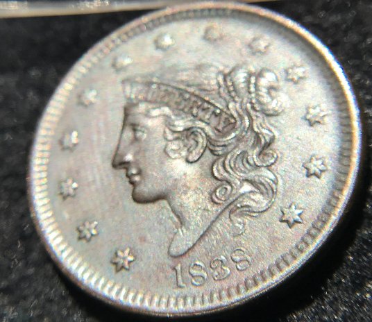 1838-Coronet-Large-Cent-Grade