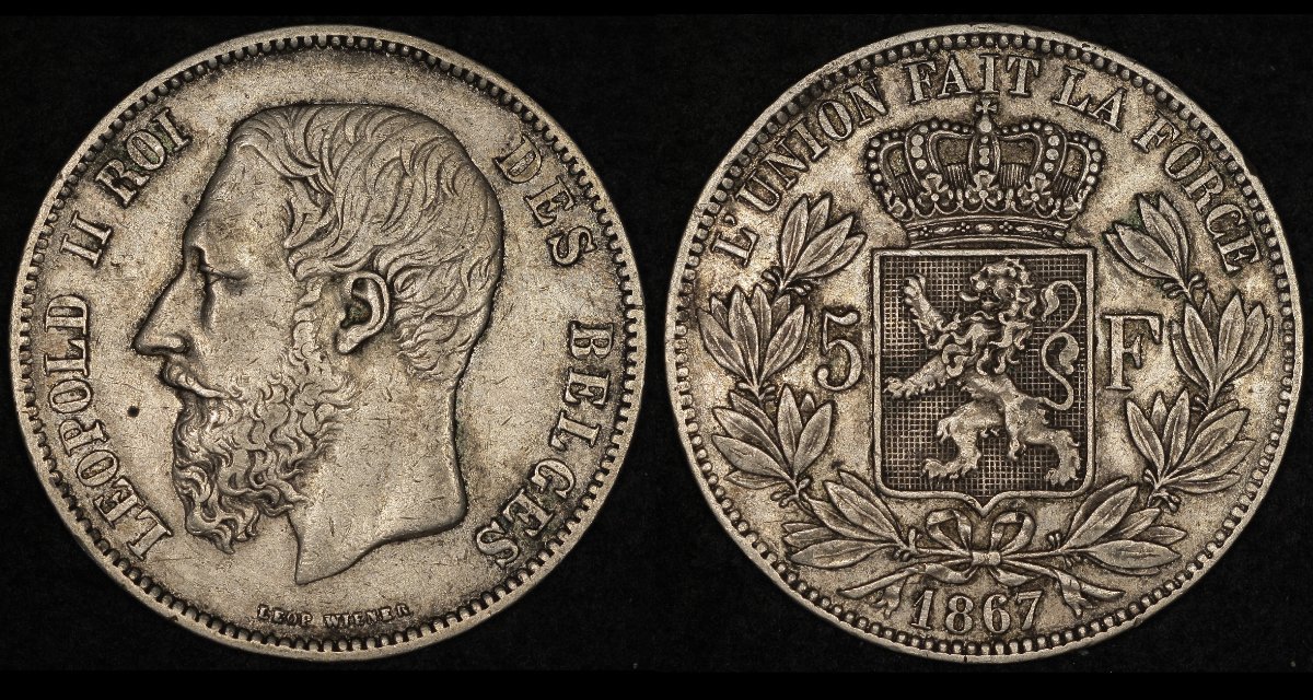 1867-Belgium-5-Francs-Grade-Request