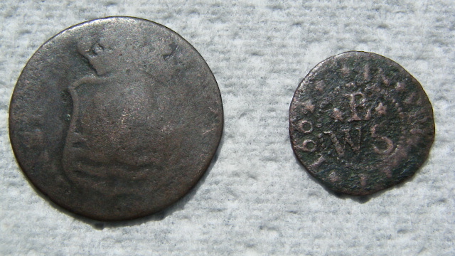 Two-Coins/Tokens-Have-Me-Baffled.-One-1664.-Help-Please.