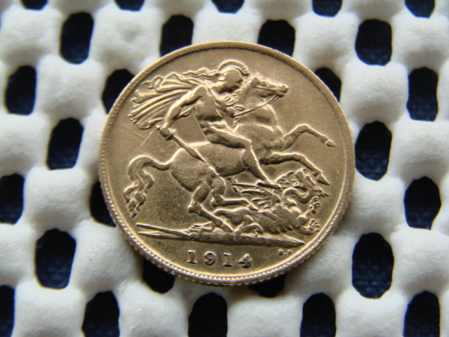 George-V-1914-Half-Sovereign.-Weight-Variation-?