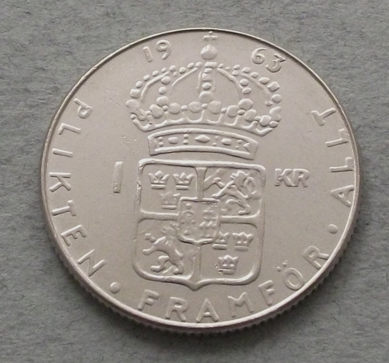 Sweden-1963-1-Kr-Error