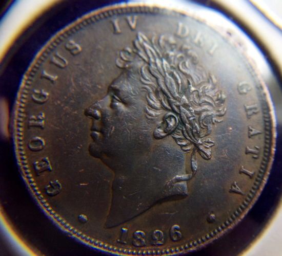 1826-Farthing-Chopmark?!!