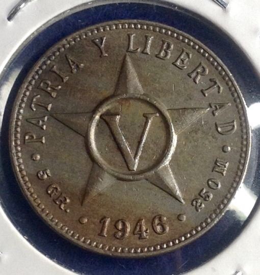 Cuba-1946-5-Centavos