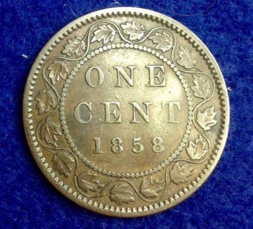 Two-2---1858-Canada-Large-Cents