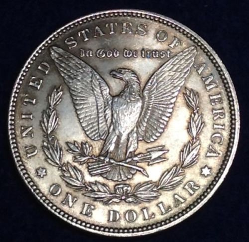 Very-Interesting-1887-P-Morgan-$1!!---Doublestruck-In-Collar?!