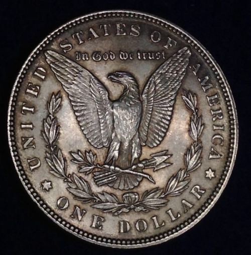 Very-Interesting-1887-P-Morgan-$1!!---Doublestruck-In-Collar?!